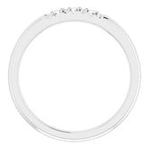 Platinum 1/5 CTW Natural Diamond Anniversary Band